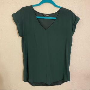 Dark green Express blouse